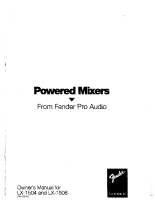 Fender LX-1504-LX-1506-Powered-Mixer - Owners Manual